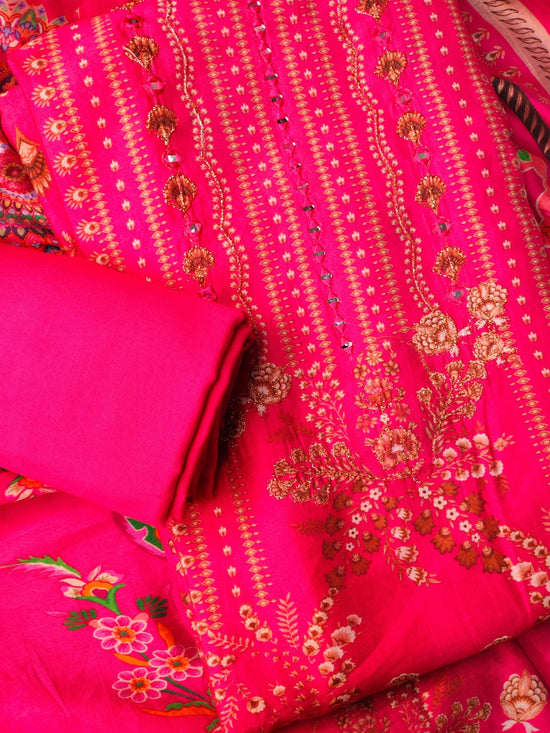 Pink Modal Cotton Suit