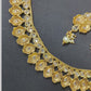 Exclusive Premium Golden Polki Stone Choker Necklace Set