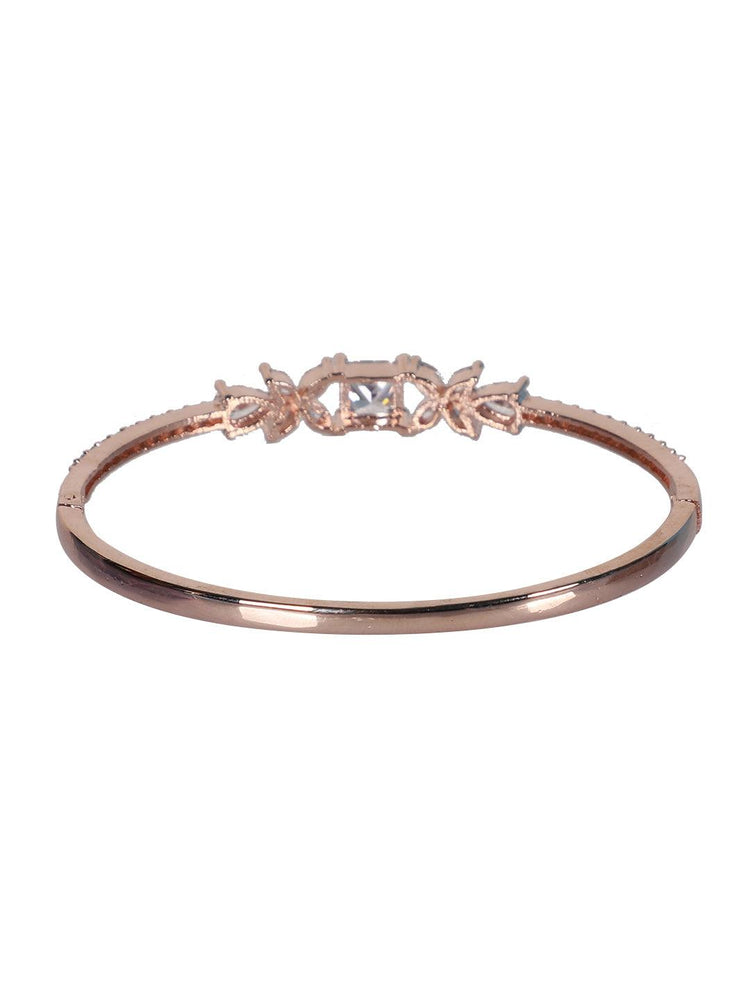 AD Stone Golden Color Adjustable Bracelet - Steorra Jewels