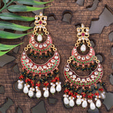 Amazing Double Cut Chand Style Jaipuri Earring For women and girl