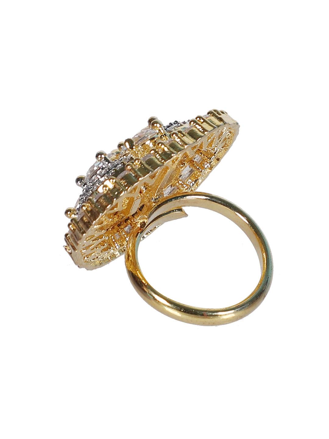 Buy Ornate Jewels 18k Gold-Plated Adjustable Ring for Men Online At Best  Price @ Tata CLiQ