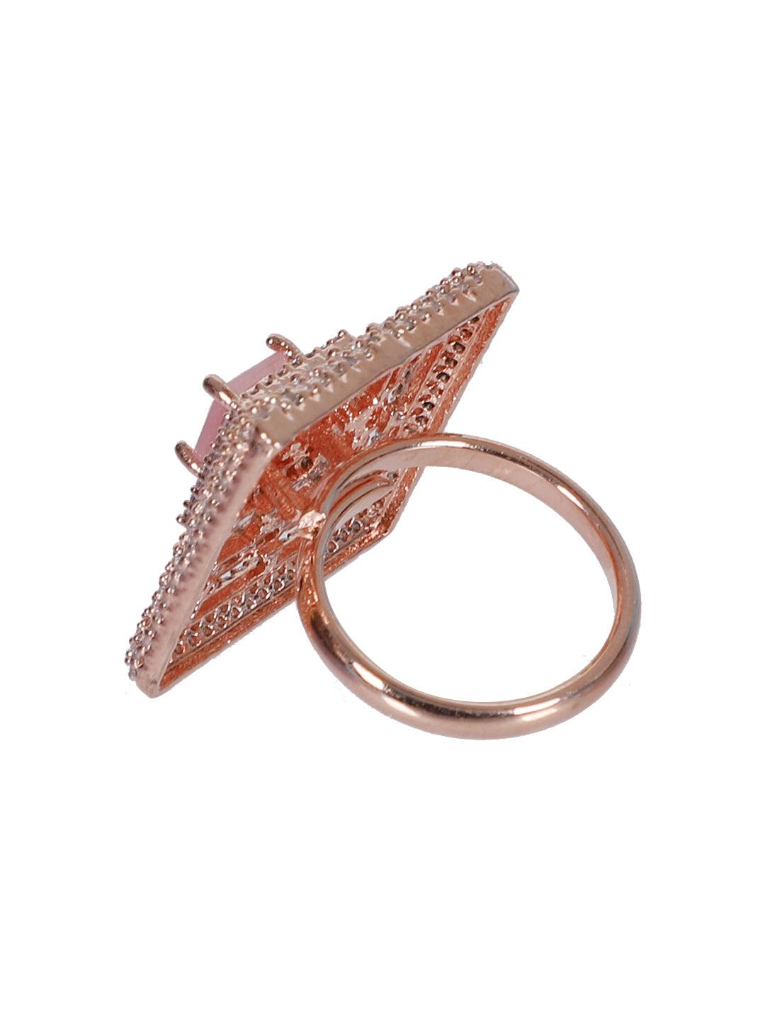 Opal Ring Diamond/Pink Sapphire 1/5 ct tw 10K Rose Gold | Jared