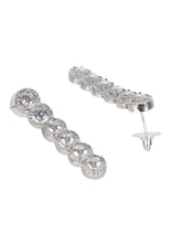 American Diamond White Stone Choker Necklace Set - Steorra Jewels