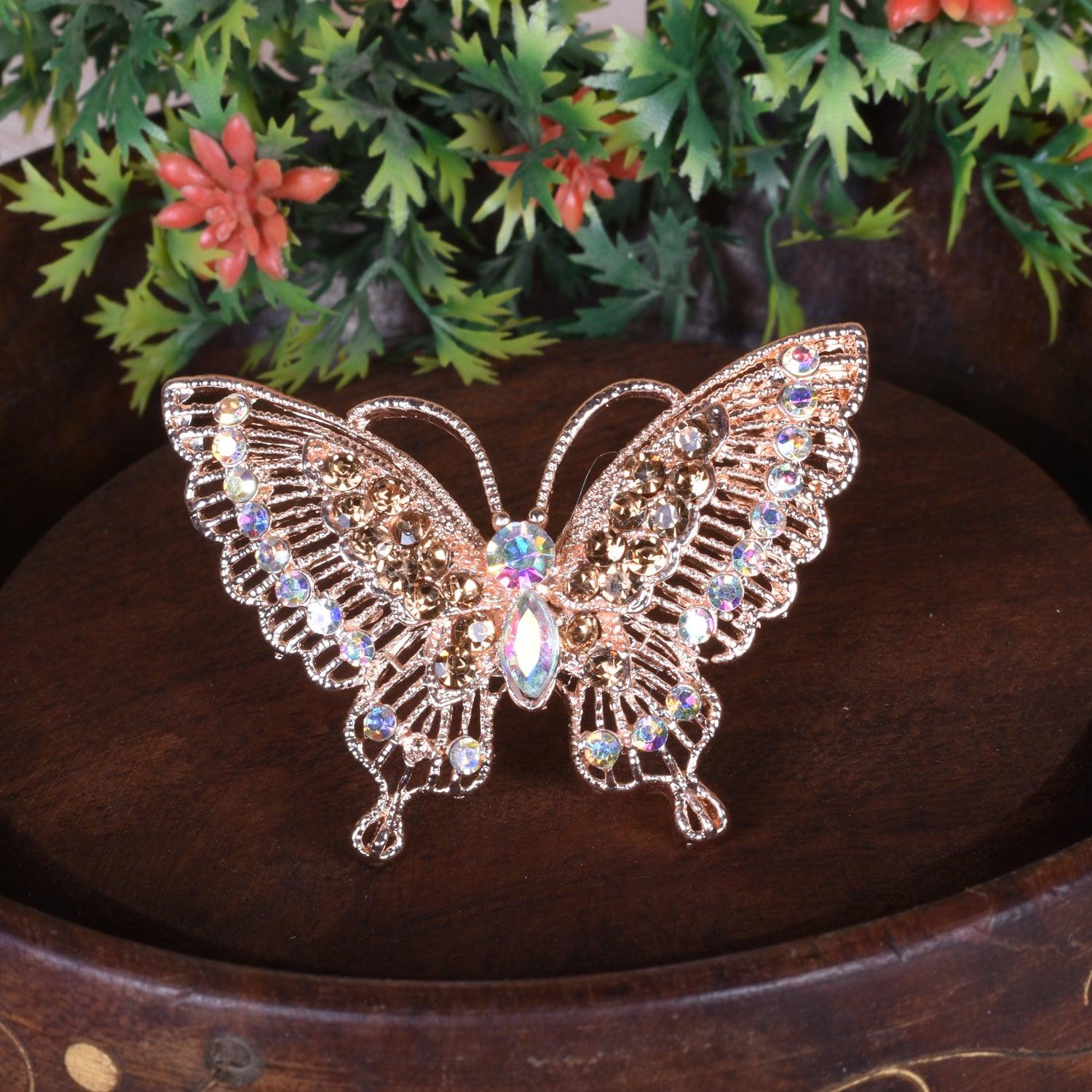 Rose Gold Filigree Butterfly Ring – GIVA Jewellery