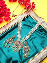 Bird Style Wing Traditional Jaipuri Long Necklace For Women's and Girl's - Steorra Jewels