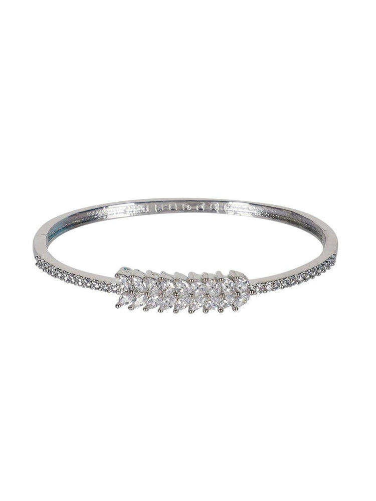 Designer AD Stone White Color Adjustable Bracelet - Steorra Jewels