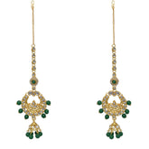 Designer Gold Plated Green Dulhan Bridal Set - Steorra Jewels