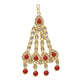 Designer Gold Plated Red Dulhan Bridal Set - Steorra Jewels