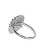 Designer Silver Tone American Diamond Adjustable Ring - Steorra Jewels