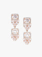 Elegant Cubic Rose Gold American Diamond Necklace Set