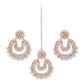 Steorra jewels Ethnic Zircon Pearl Earing with MaangTikka for Women - Steorra Jewels