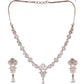 Exclusive Golden Stone American Diamond Long Necklace Set - Steorra Jewels