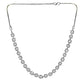 Exclusive White American Diamond Choker Necklace Set - Steorra Jewels