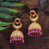Gold Plated Traditional Jaipuri Earring for women's and girl - Steorra Jewels