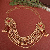 Golden Stone Artificial Pearl Tagdi - Steorra Jewels