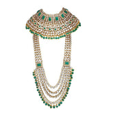 steorra jewels Green Studded Bridal Set
