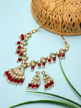 Jaipuri Long Floral Design Necklace for Women's and Girls - Steorra Jewels