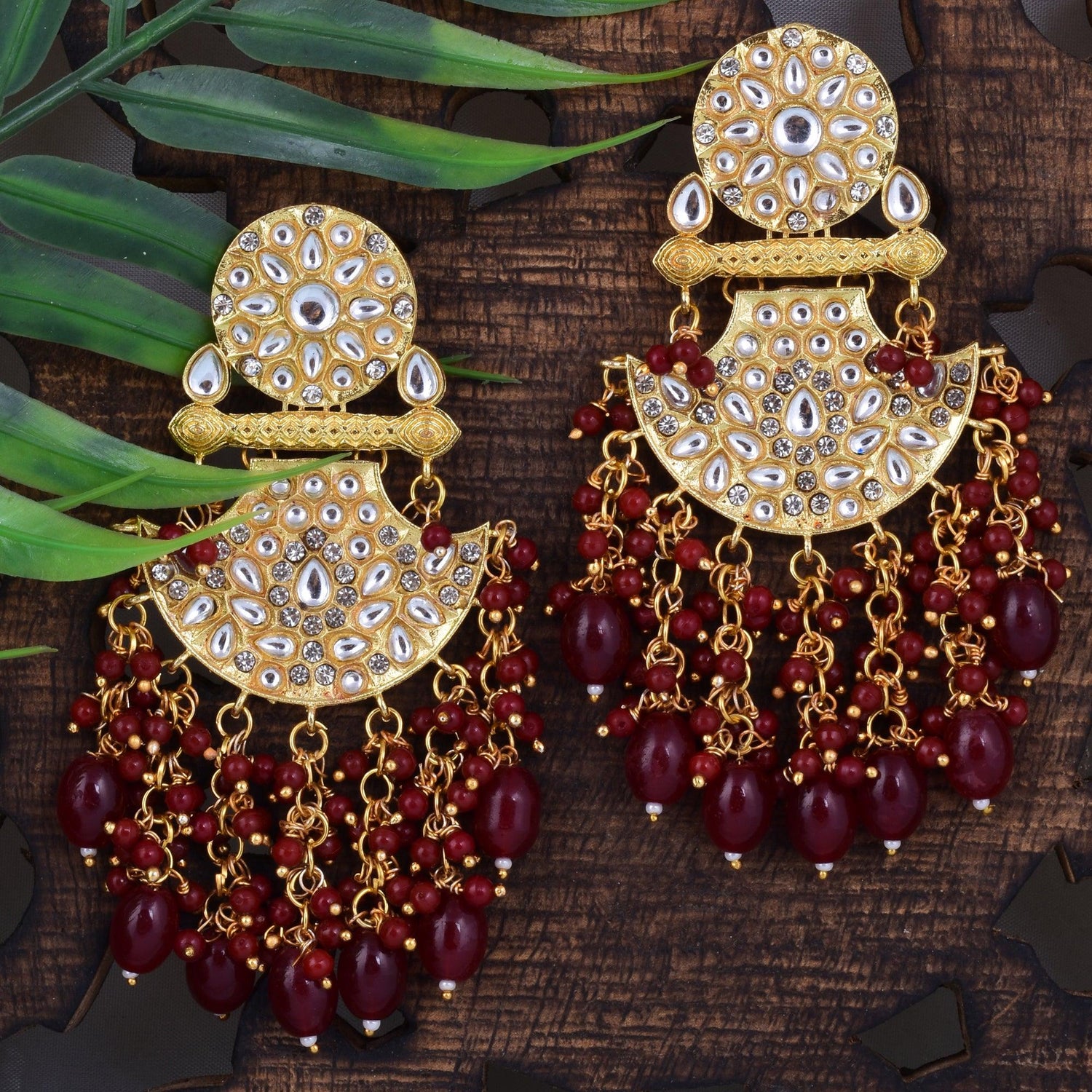 Ethnic Style Beads Hanging Jaipuri Earring for women's and girls