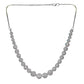 Steorra Jewels White Stone American Diamond Choker Necklace Set - Steorra Jewels