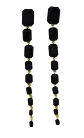 Traditional Indian Black Dangler Earring - Steorra Jewels