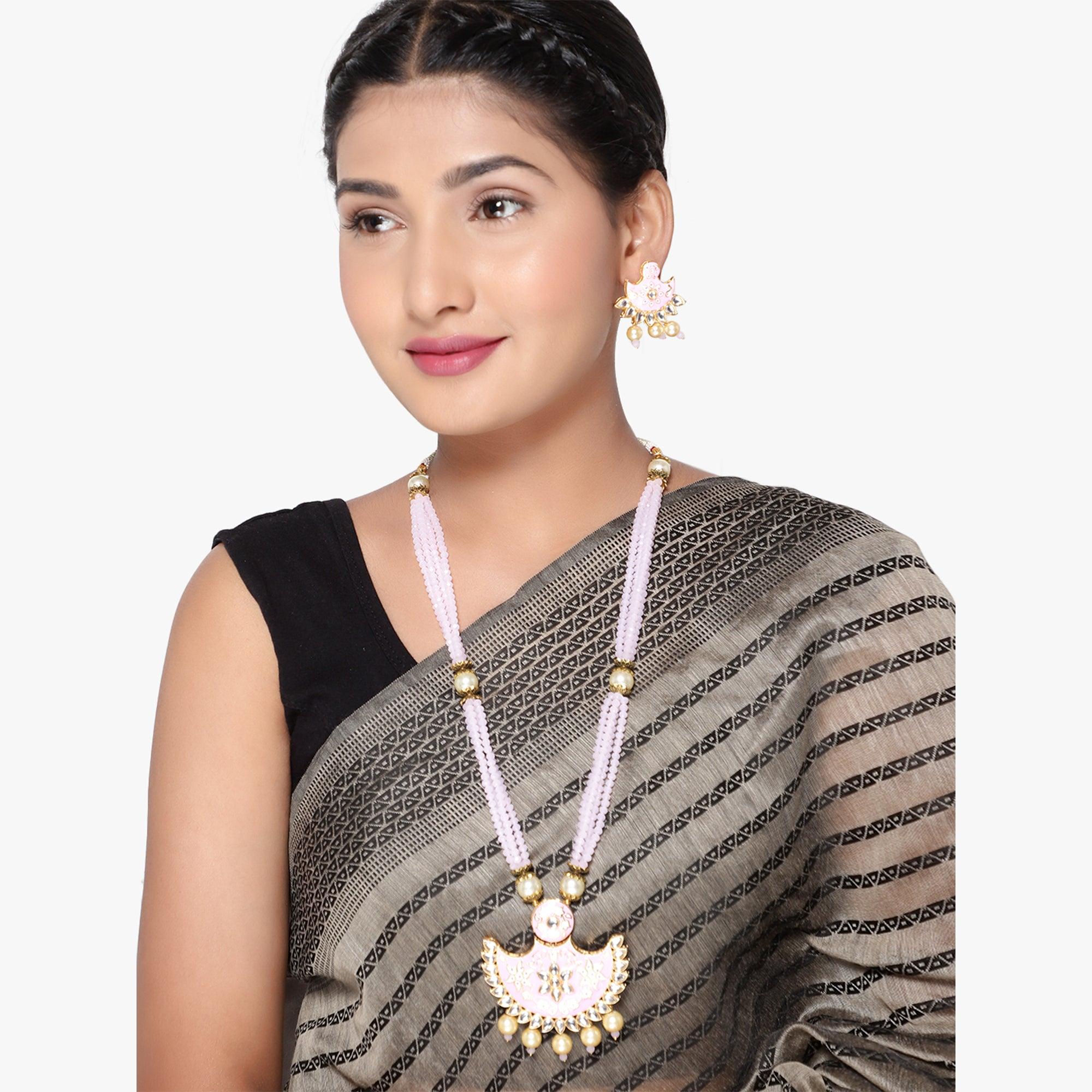 Himani - Kemp long neckwear jewellery- south indian jewellery – Zivara  Fashion