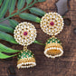 Traditional Jaipuri Gold Plated Sun Style Jhumki for women's and girl - Steorra Jewels